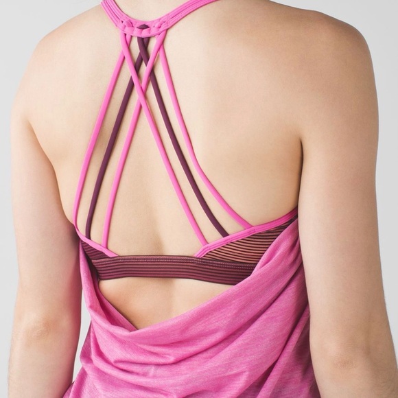 lululemon athletica Lighten Up Tank - Heathered Pink - Picture 3 of 9